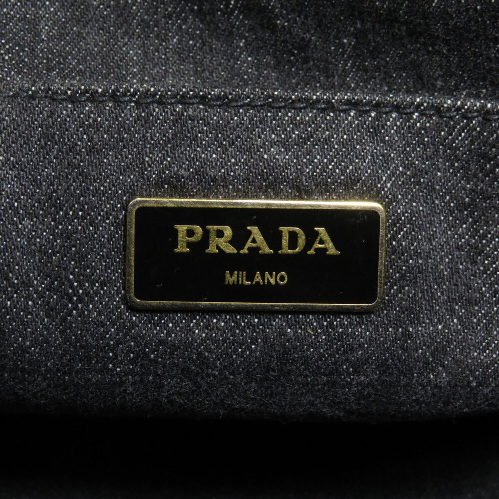 Prada Canapa Tote Bag Denim - Picture 6 of 11